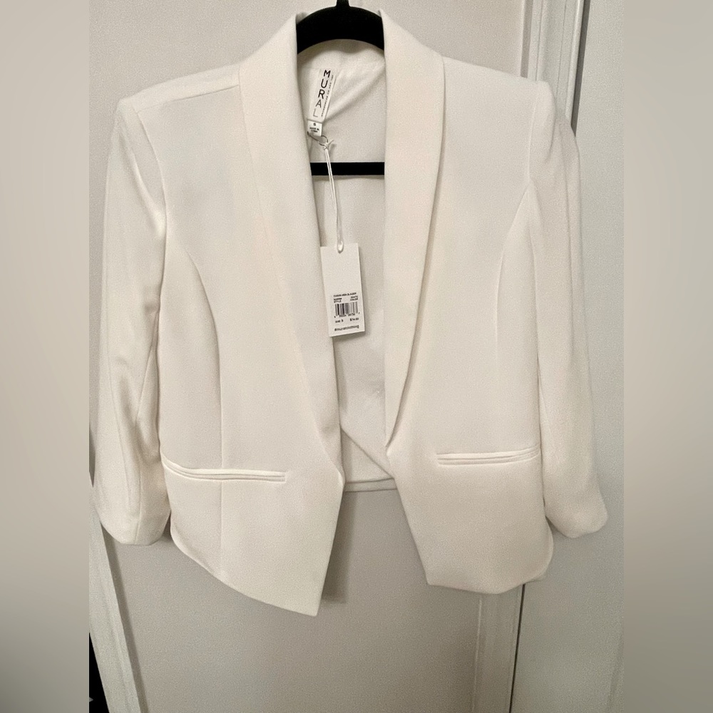 NWT White Mural Blazer
